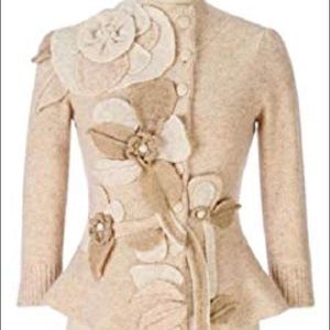 Anthro Sleeping on Snow Armana Jasmine Tan Sweater